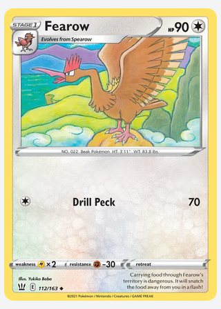 Fearow — catalogusbeeld