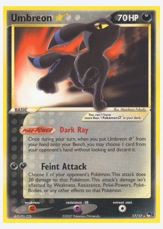 Umbreon ★ — catalogusbeeld