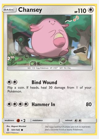 Chansey — catalogusbeeld