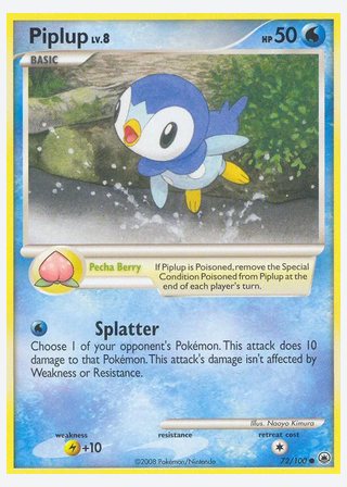 Piplup — catalogusbeeld