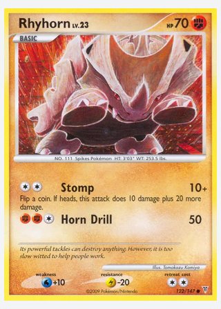Rhyhorn — catalogusbeeld