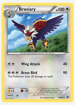 Braviary — catalogusbeeld