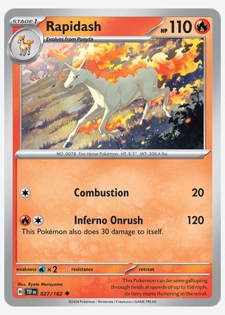 Rapidash — catalogusbeeld