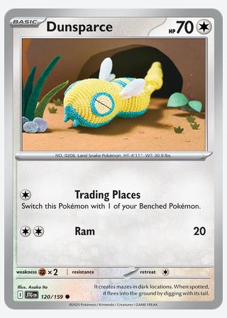 Dunsparce — catalogusbeeld