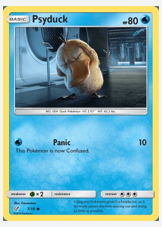 Psyduck — catalogusbeeld
