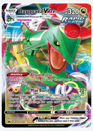 Rayquaza VMAX — catalogusbeeld
