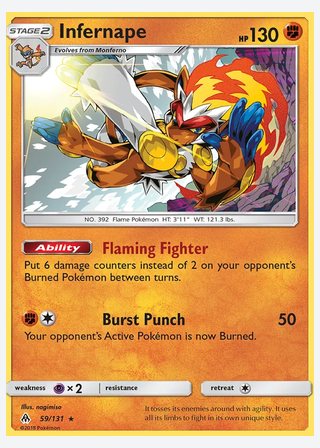 Infernape — catalogusbeeld