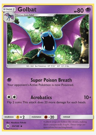 Golbat — catalogusbeeld