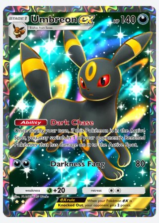 Umbreon ex — catalogusbeeld
