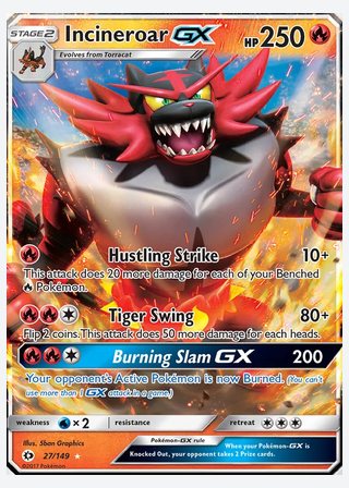 Incineroar GX — catalogusbeeld