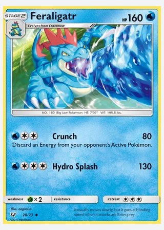 Feraligatr — catalogusbeeld