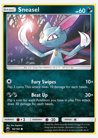Sneasel — catalogusbeeld