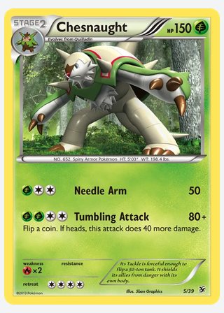 Chesnaught — catalogusbeeld