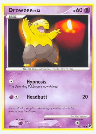 Drowzee — catalogusbeeld