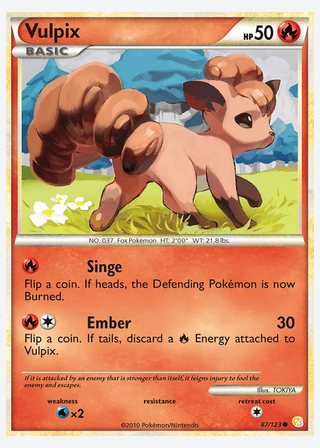 Vulpix — catalogusbeeld