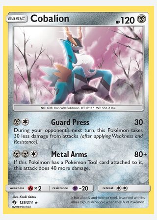 Cobalion — catalogusbeeld