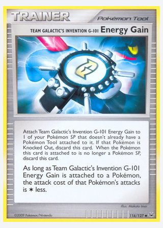 Team Galactic's Invention G-101 Energy Gain — catalogusbeeld