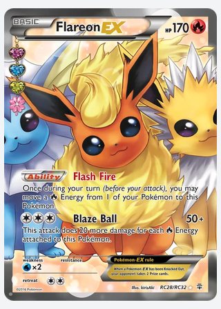 Flareon EX — catalogusbeeld