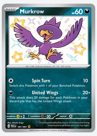 Murkrow — catalogusbeeld