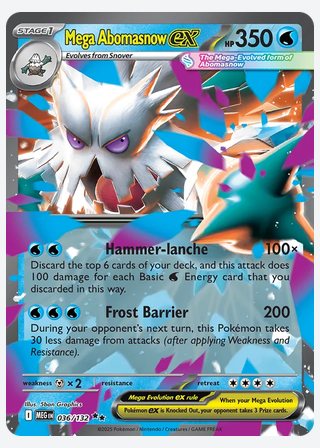 Mega Abomasnow ex — catalogusbeeld