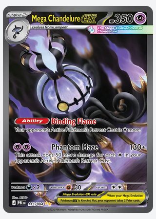Mega Chandelure ex — catalogusbeeld