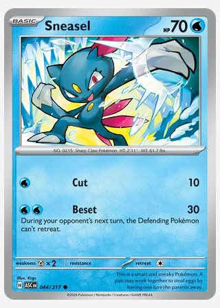 Sneasel — catalogusbeeld