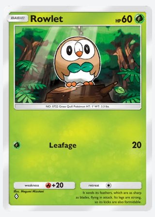 Rowlet — catalogusbeeld