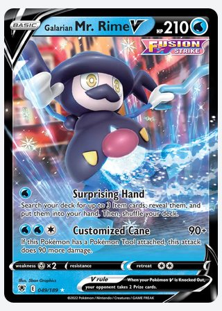 Galarian Mr. Rime V — catalogusbeeld