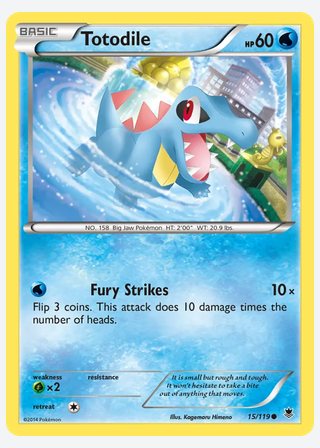 Totodile — catalogusbeeld