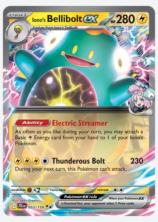 Iono's Bellibolt ex — catalogusbeeld