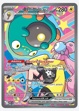 Iono's Bellibolt ex — catalogusbeeld