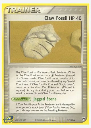 Claw Fossil — catalogusbeeld