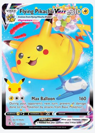 Flying Pikachu VMAX — catalogusbeeld