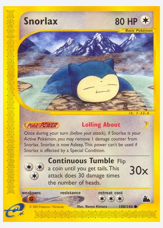 Snorlax — catalogusbeeld