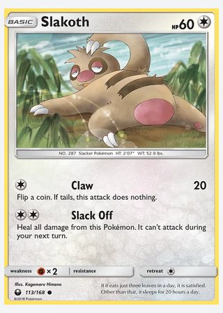 Slakoth — catalogusbeeld