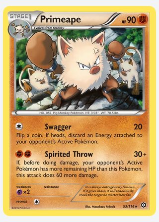 Primeape — catalogusbeeld