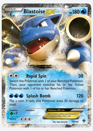 Blastoise EX — catalogusbeeld