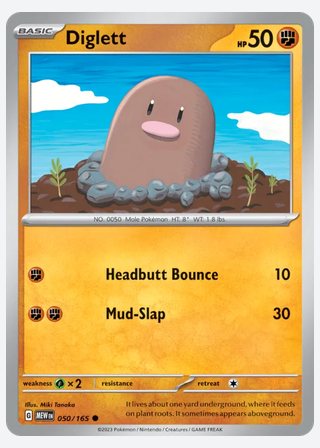 Diglett — catalogusbeeld