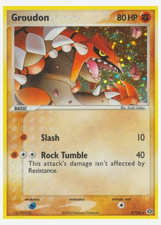 Groudon — catalogusbeeld