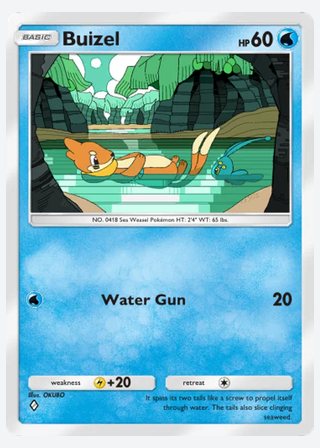 Buizel — catalogusbeeld