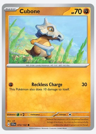 Cubone — catalogusbeeld
