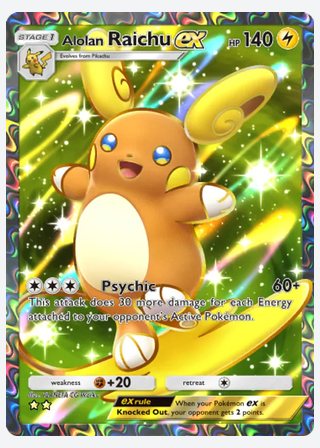 Alolan Raichu ex — catalogusbeeld