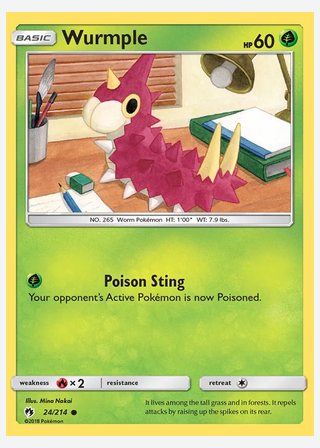 Wurmple — catalogusbeeld