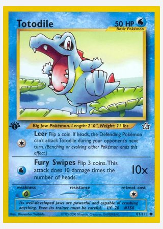 Totodile — catalogusbeeld