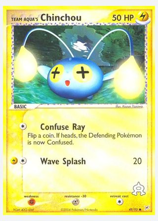 Team Aqua's Chinchou — catalogusbeeld