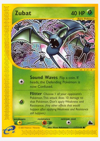 Zubat — catalogusbeeld