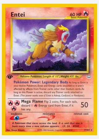 Entei — catalogusbeeld