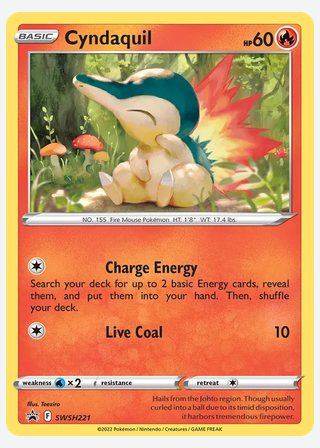 Cyndaquil — catalogusbeeld