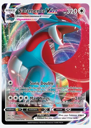 Salamence VMAX — catalogusbeeld