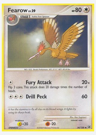 Fearow — catalogusbeeld